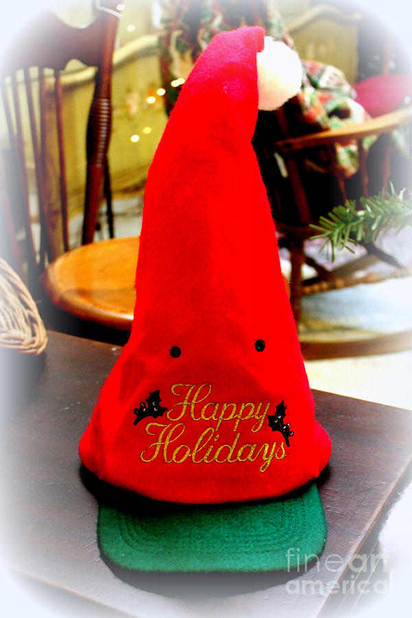 Happy Holidays Greeting Photograph by Kathy  White