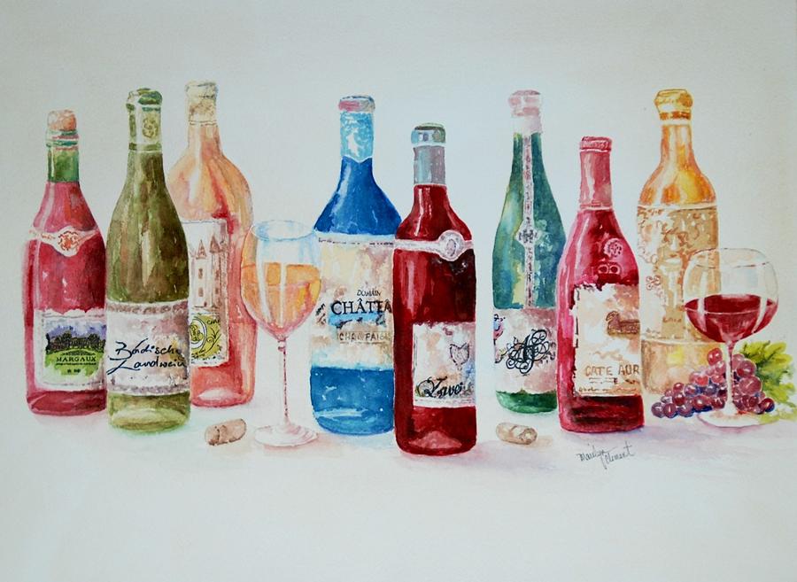 Happy Hour Painting by Marilyn  Clement