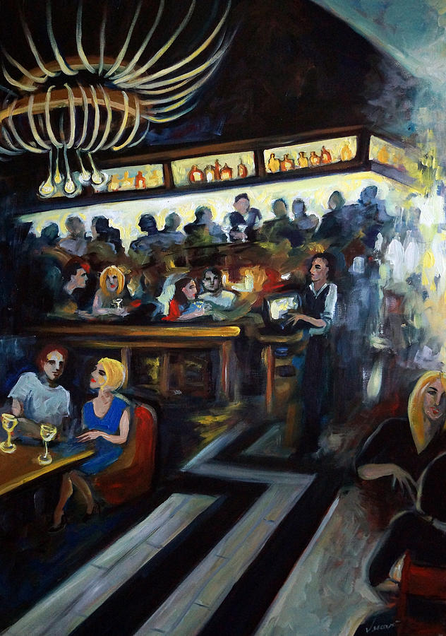 Happy Hour Painting by Valerie Vescovi