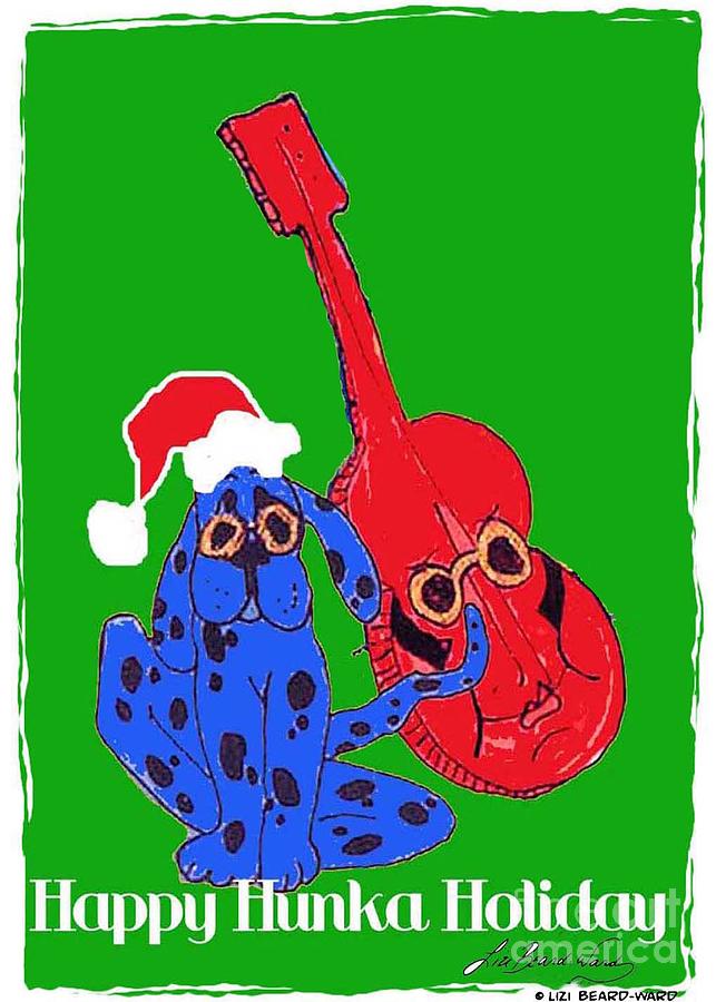 Happy Hunka Holiday Mixed Media by Lizi Beard-Ward