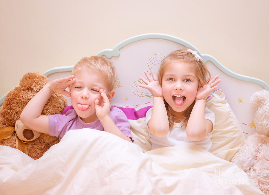 Happy kids make faces Photograph by Anna Om - Fine Art America