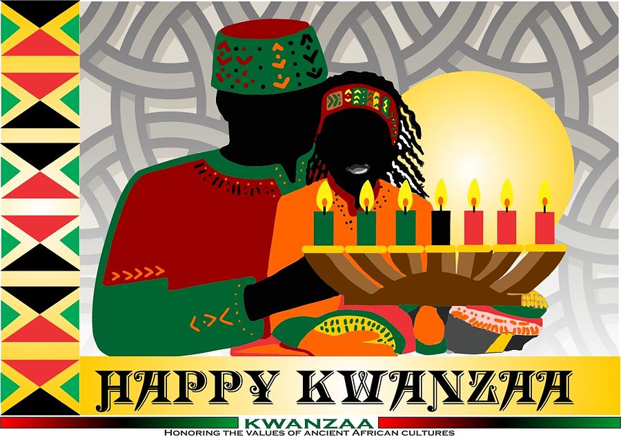 Happy Kwanzaa Celebrations Digital Art by James Mingo - Fine Art America