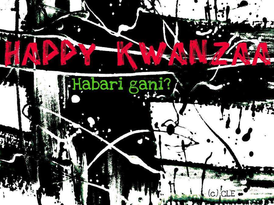 Happy Kwanzaa Habari Gani Digital Art by Cleaster Cotton