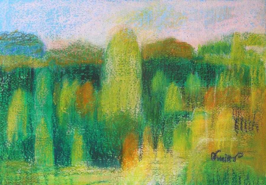 Impressionism Painting - Happy Landscape by Alicja Coe