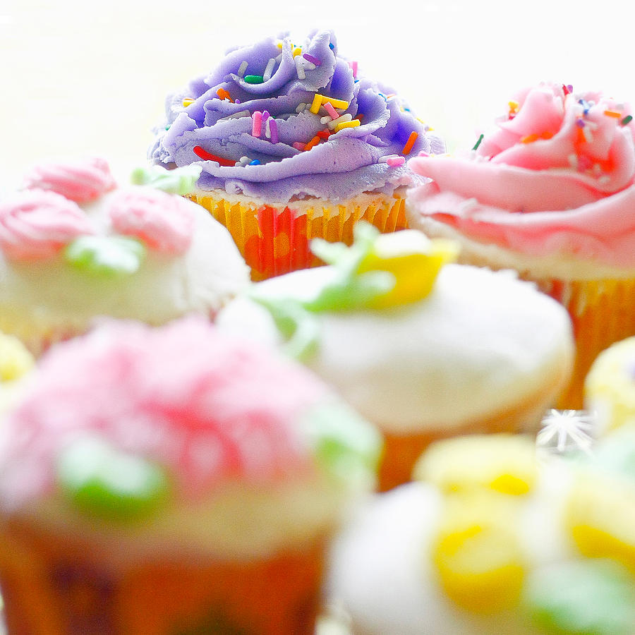 Holiday Photograph - Happy Little Cupcakes by Ness Welham