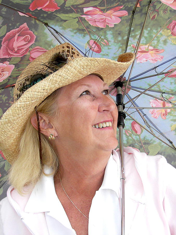 Summer Photograph - Happy Mature Woman by Maria Dryfhout