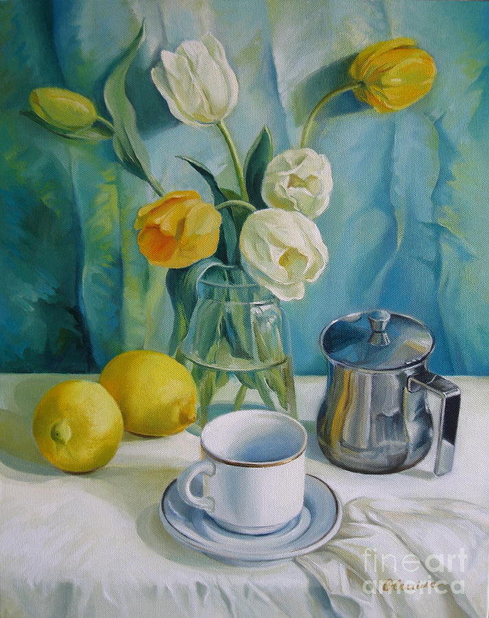 Still Life Painting - Happy morning by Elena Oleniuc