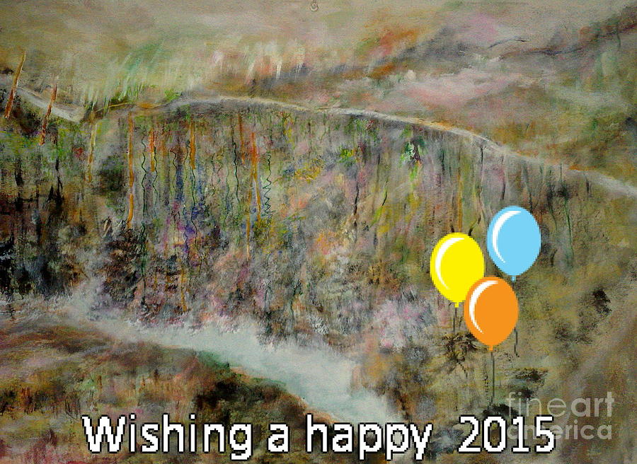 Happy New Year Painting by Subrata Bose