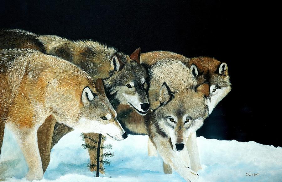 Happy pack Painting by Jean Yves Crispo