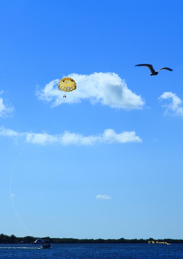 Happy Parasailing Photograph by R B Harper