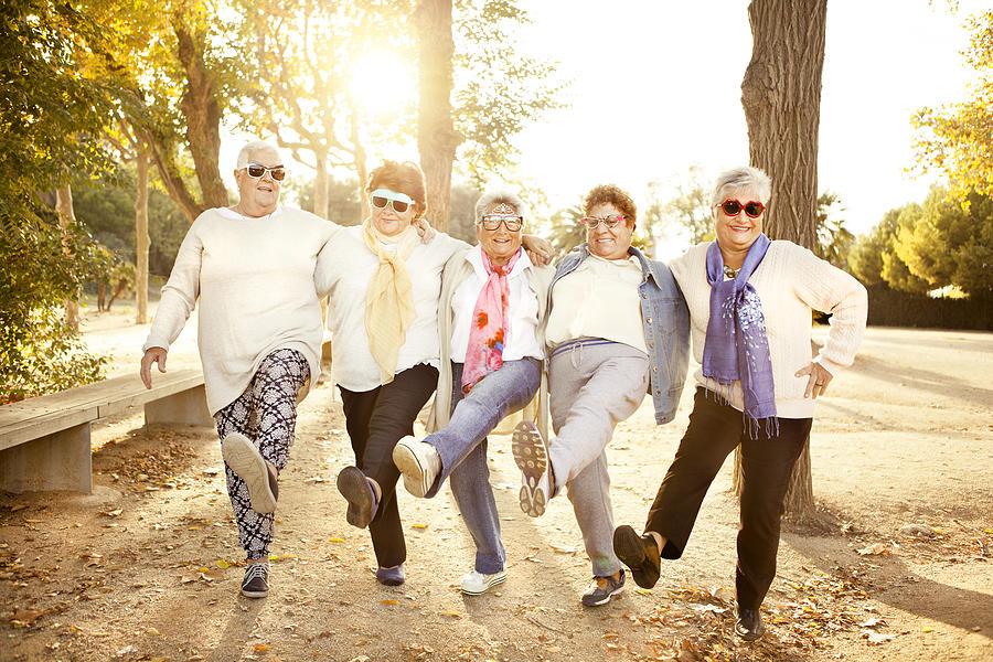 Happy senior adult women wearing sunglasses Photograph by Orbon Alija