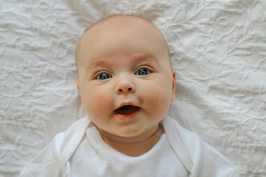 Happy smiling baby Photograph by Lauren Bates