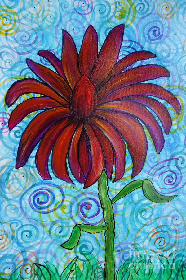 Happy Spring Flower Painting