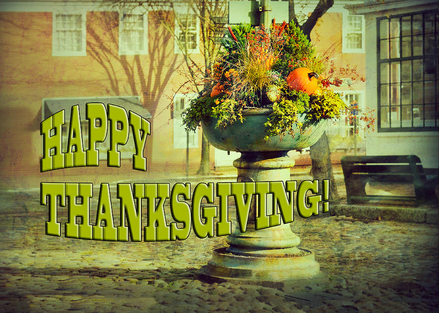 Happy Thanksgiving Card Photograph by Marianne Campolongo