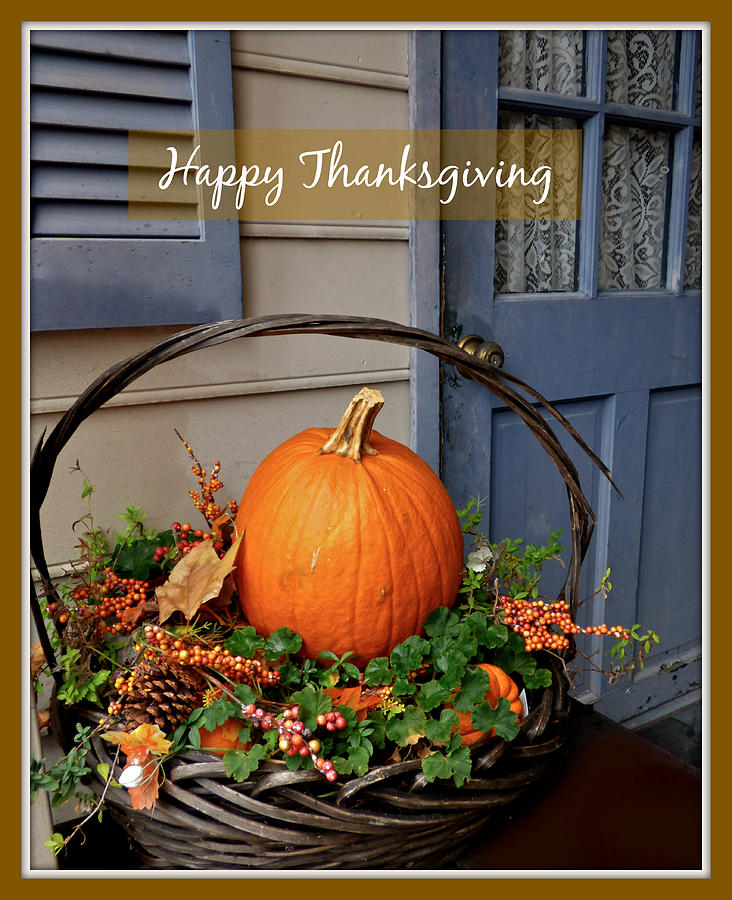 Happy Thanksgiving Photograph by Jean Wright