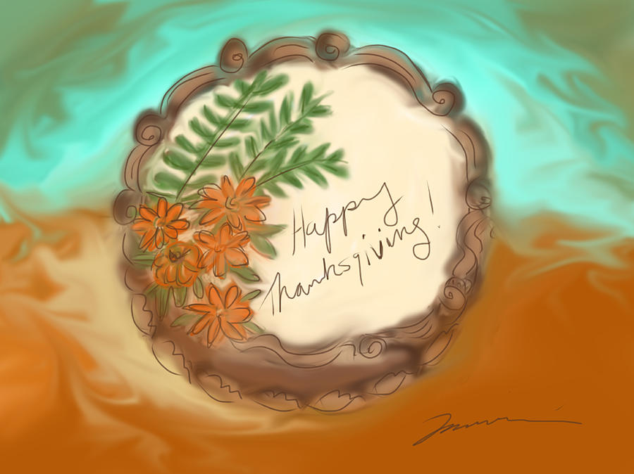 Happy Thanksgiving Painting by Jean Pacheco Ravinski