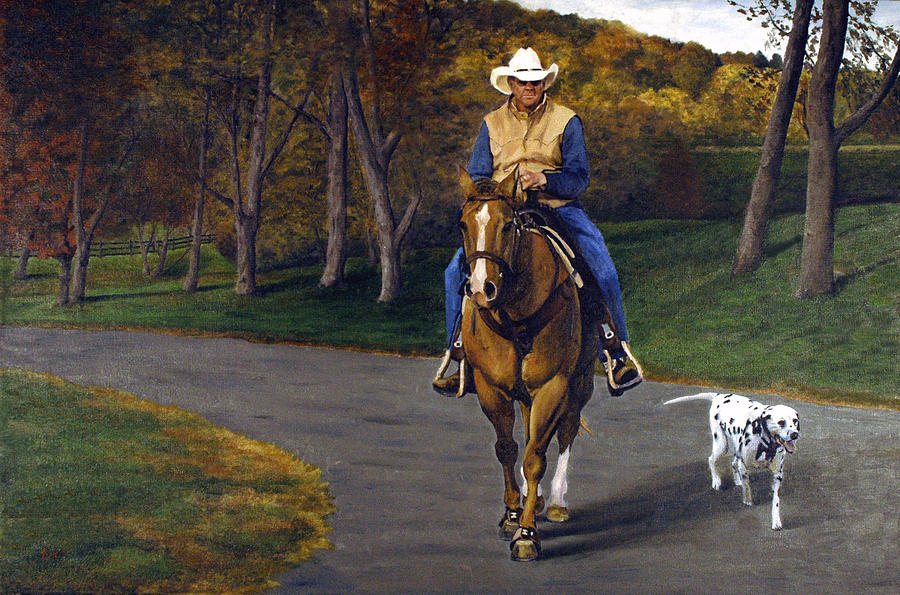 Happy Trails Painting by Rick Fitzsimons
