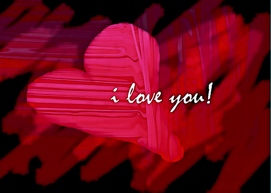 Happy Valentines Day Digital Art by Carrie OBrien Sibley