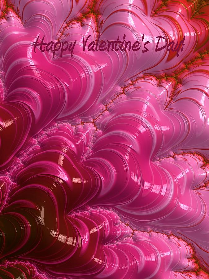 Happy Valentines Day Hearts Digital Art by Heidi Smith