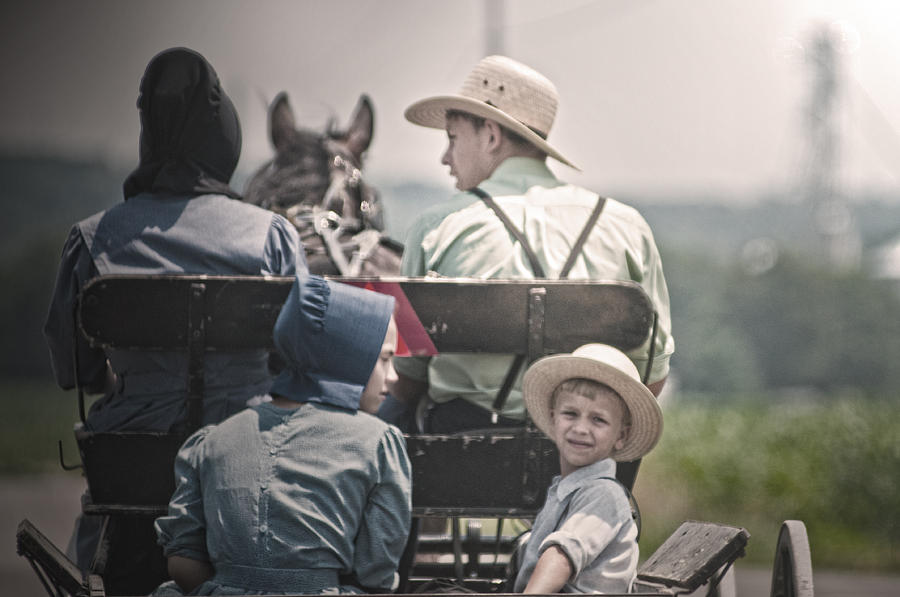 Buggy Ride Photograph - Happy Without Extravagance by Randall Branham