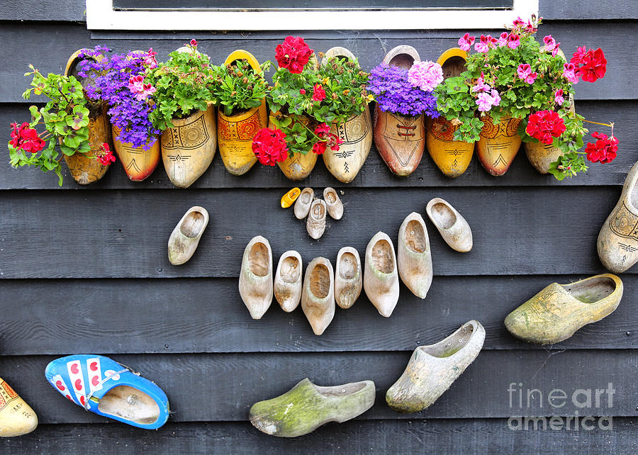 Happy Wooden Shoes Photograph