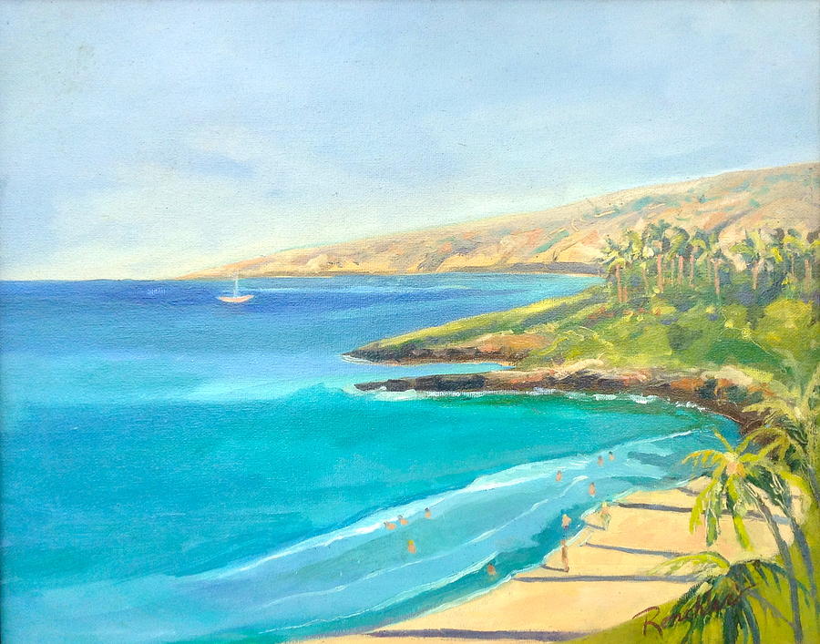 Hapuna  Painting by Diane Renchler