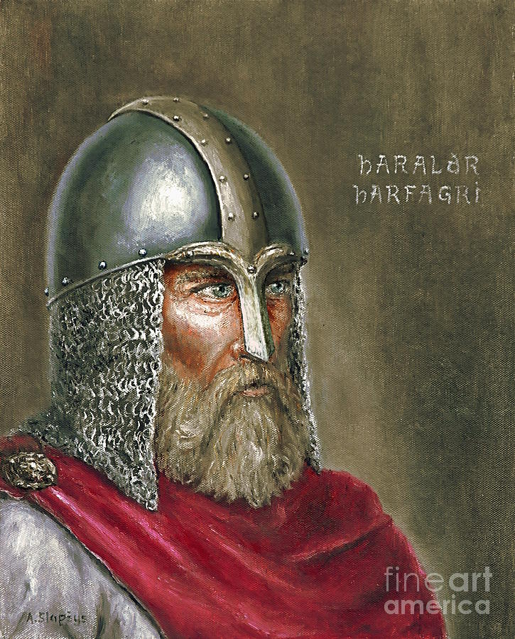 Harald Harfagre Painting by Arturas Slapsys