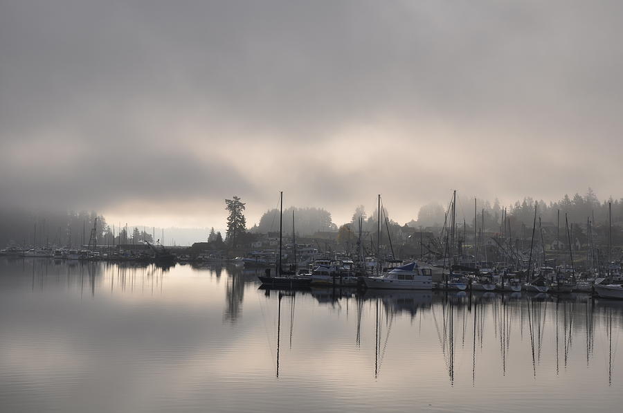 Boat Photograph - Harbor at Dawn 2 by Tatyana Searcy