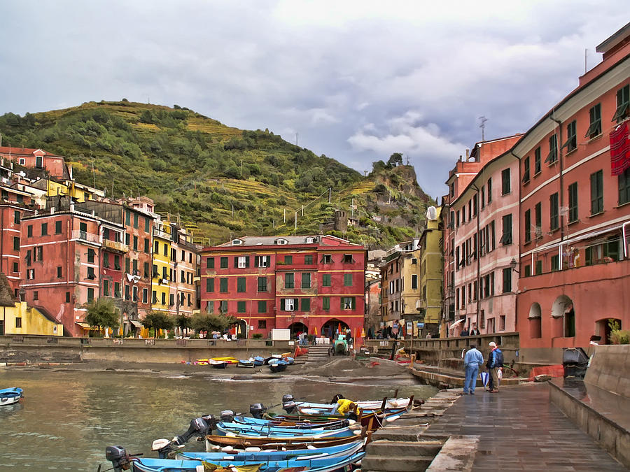 Harbor in Vernazza Photograph by Betty Eich