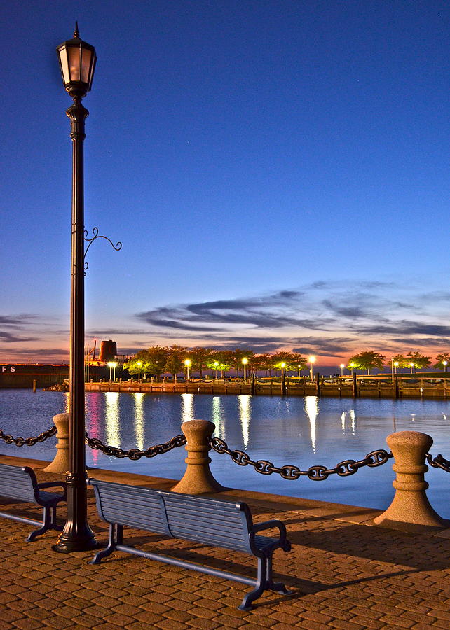 Harbor Lights Photograph by Frozen in Time Fine Art Photography Fine