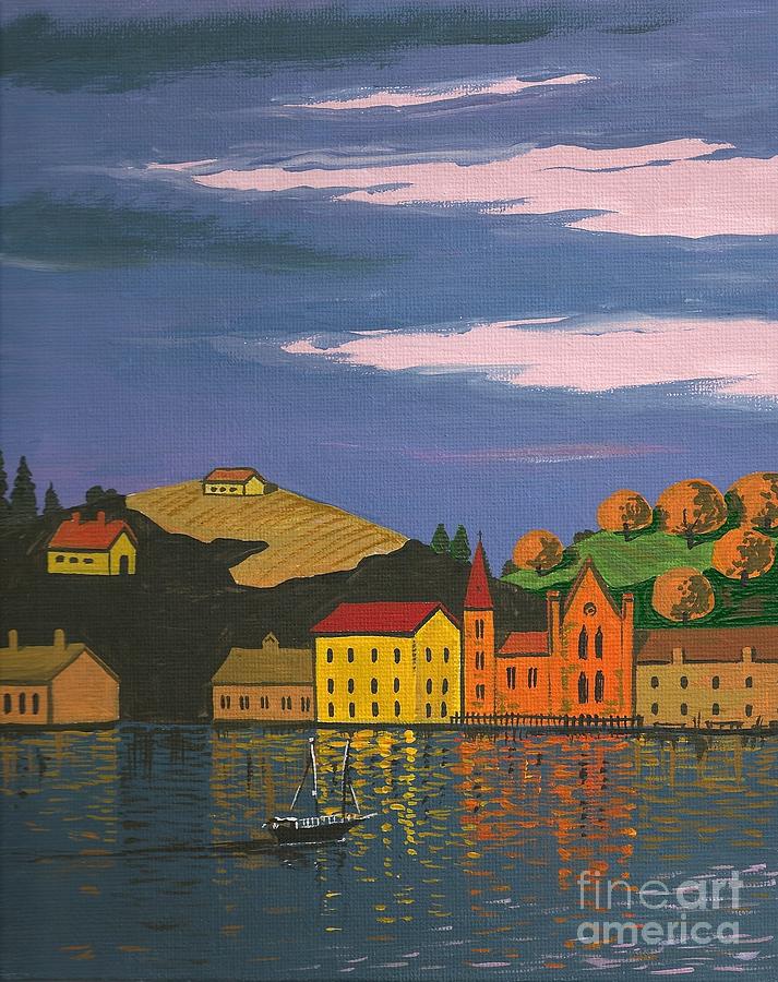 Harbor Painting by Margaryta Yermolayeva