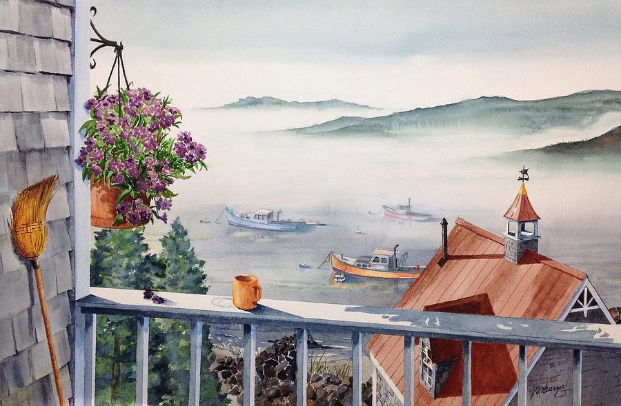 Harbor Mist Painting by Joseph Burger