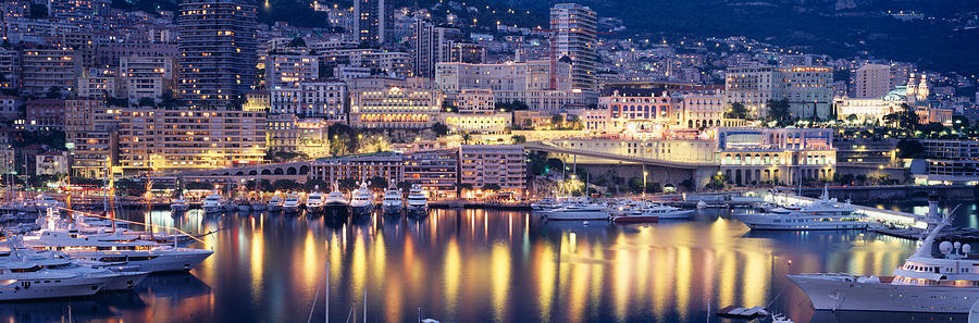 Harbor Monte Carlo Monaco Photograph by Panoramic Images