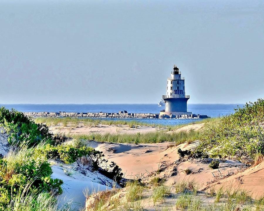 Lighthouse Photograph - Harbor of Refuge Lighthouse by Kim Bemis
