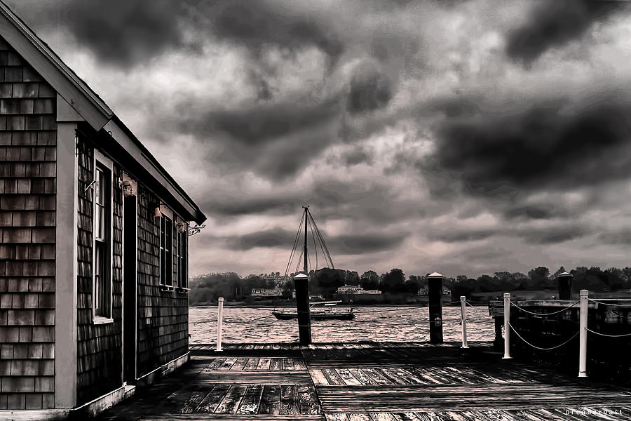 Harbor Rain-Bristol Rhode Island Photograph by Tom Prendergast