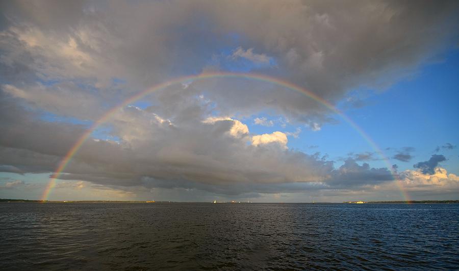 Harbor Rainbow Photograph by Eric Haggart
