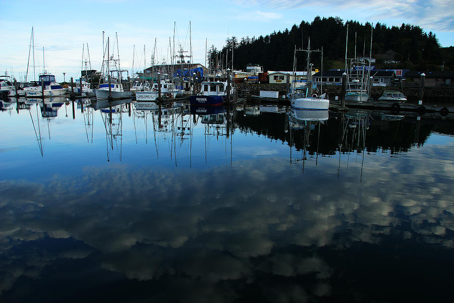 Harbor Reflection Photograph by Robert Woodward