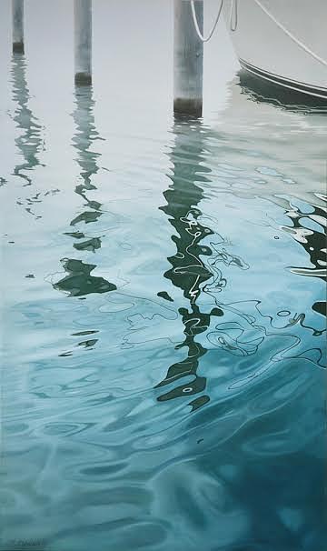 ocean reflection painting