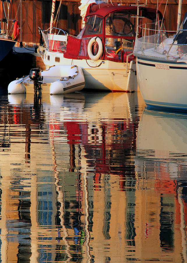 Harbor Reflections 1 Photograph by Jim Vance