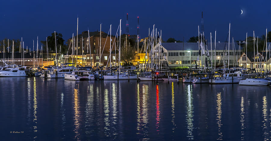 Boat Photograph - Harbor Reflections - Annapolis by Brian Wallace