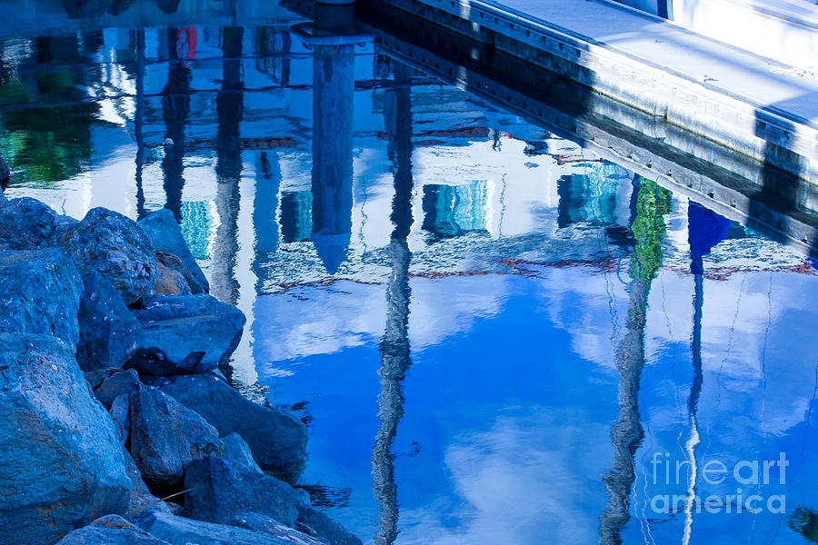 Harbor Reflections Digital Art by Georgianne Giese
