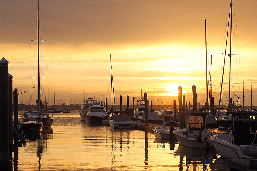 Harbor Sunset Photograph by Beth Johnston