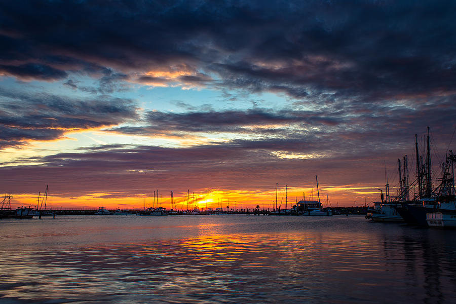 Harbor sunset Photograph by Brian Wright