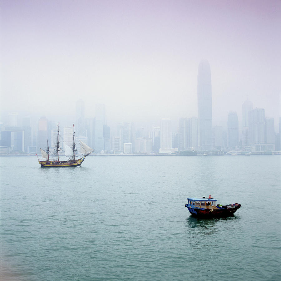 Harbor View, Hong Kong, China Photograph by Brian Caissie