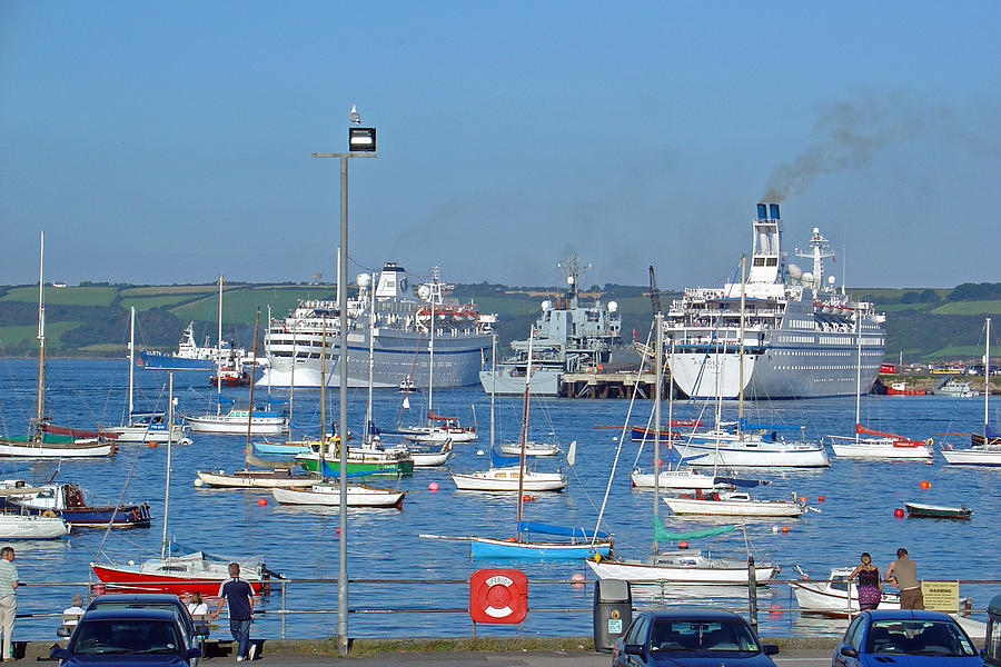 Harbour and Queens Wharf - Falmouth Photograph by Rod Johnson