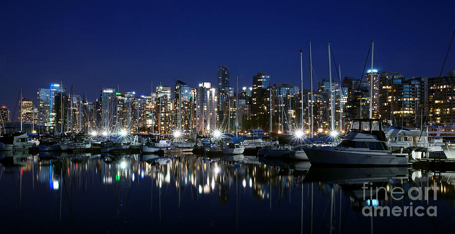 Boat Photograph - Harbour Night by James Yang
