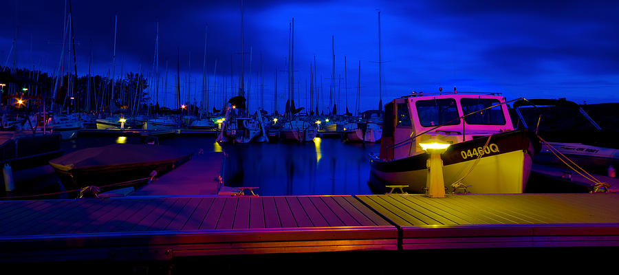 Harbour nights Photograph by Prince Andre Faubert