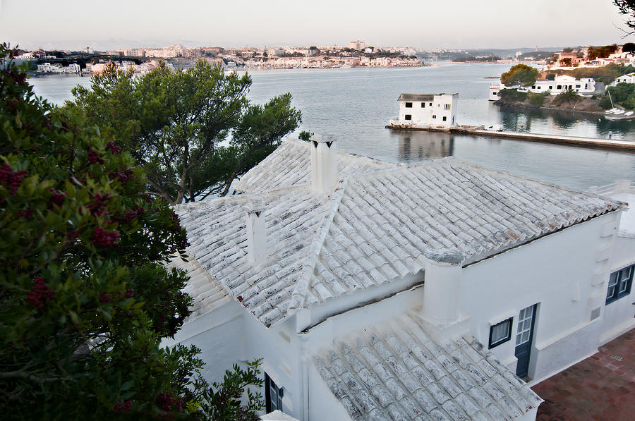 Port Mahon view with a villa called Venecia - Harbour of my dreams Photograph by Pedro Cardona Llambias