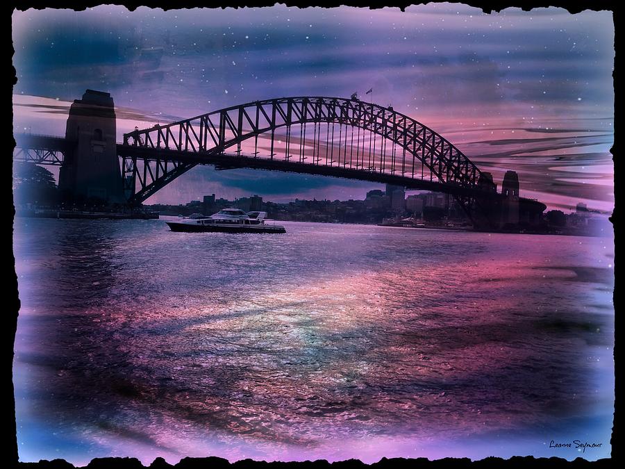 Bridge Photograph - Harbour Romance by Leanne Seymour