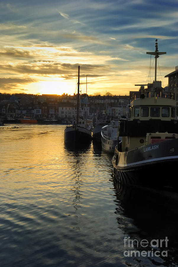 Harbour sunset Photograph by Wendy Wilton
